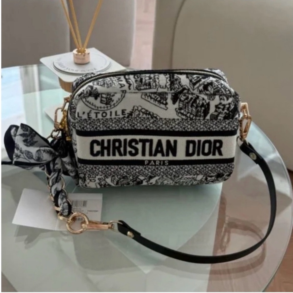 Dior Black and White Make up  Bag